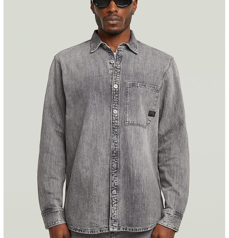 Дънкова риза с остра яка G-STAR