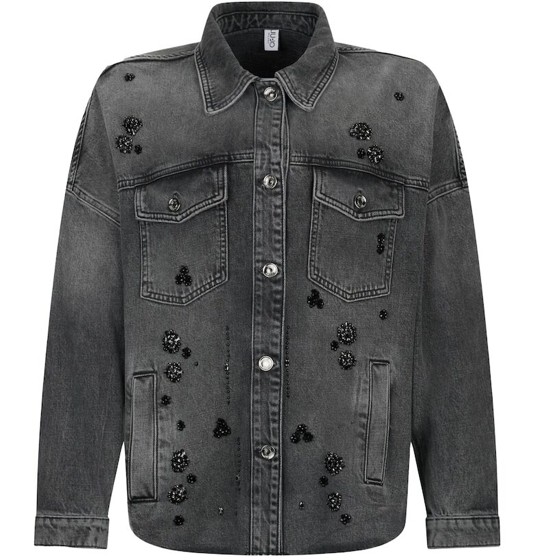 Дънково яке с декоративни камъни Liu Jo