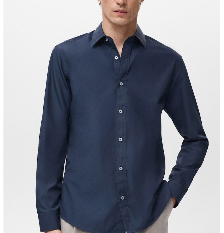 Едноцветна тениска Mango