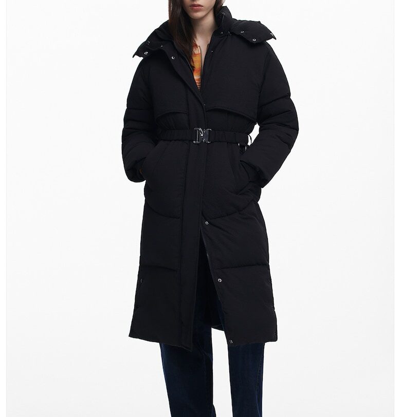 Зимно яке с колан DESIGUAL