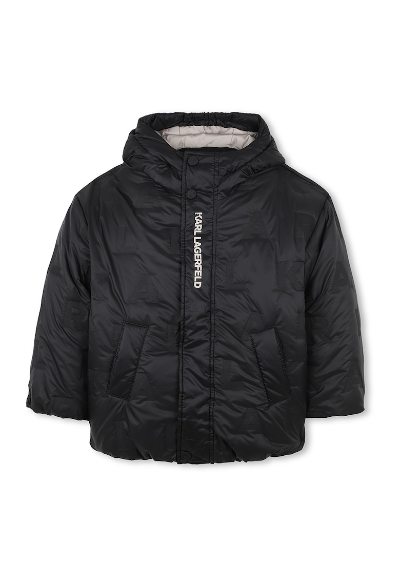 Зимно яке с лого KARL LAGERFELD KIDS