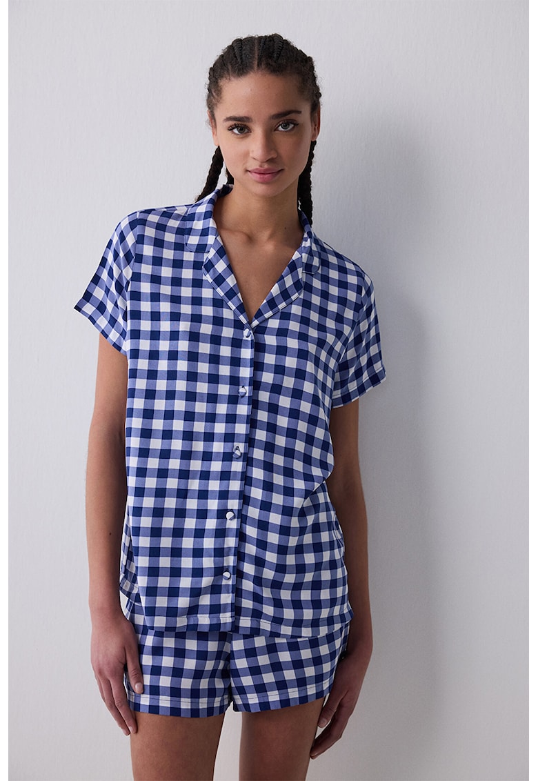 Карирана къса пижама Penti