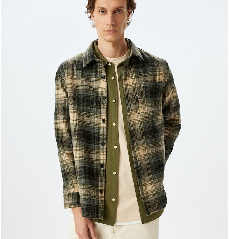 Карирана риза с дълги ръкави KOTON