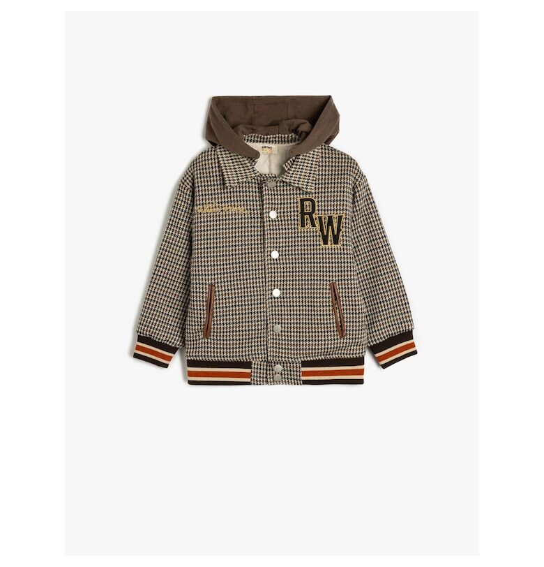 Карирано яке с качулка KOTON