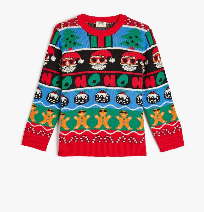 Коледен пуловер с овално деколте KOTON
