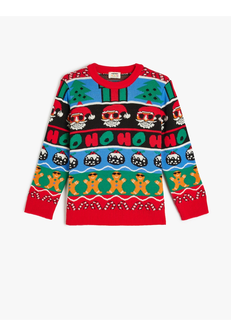 Коледен пуловер с овално деколте KOTON