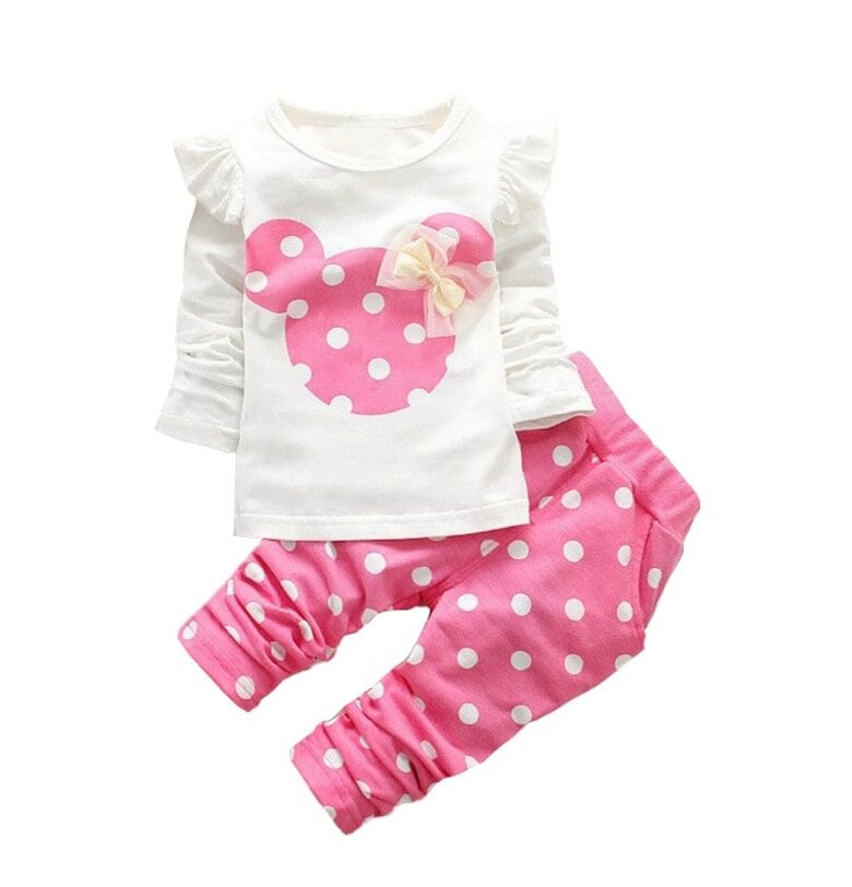 Комплект от 2 части - на точки - за момичета Nannie