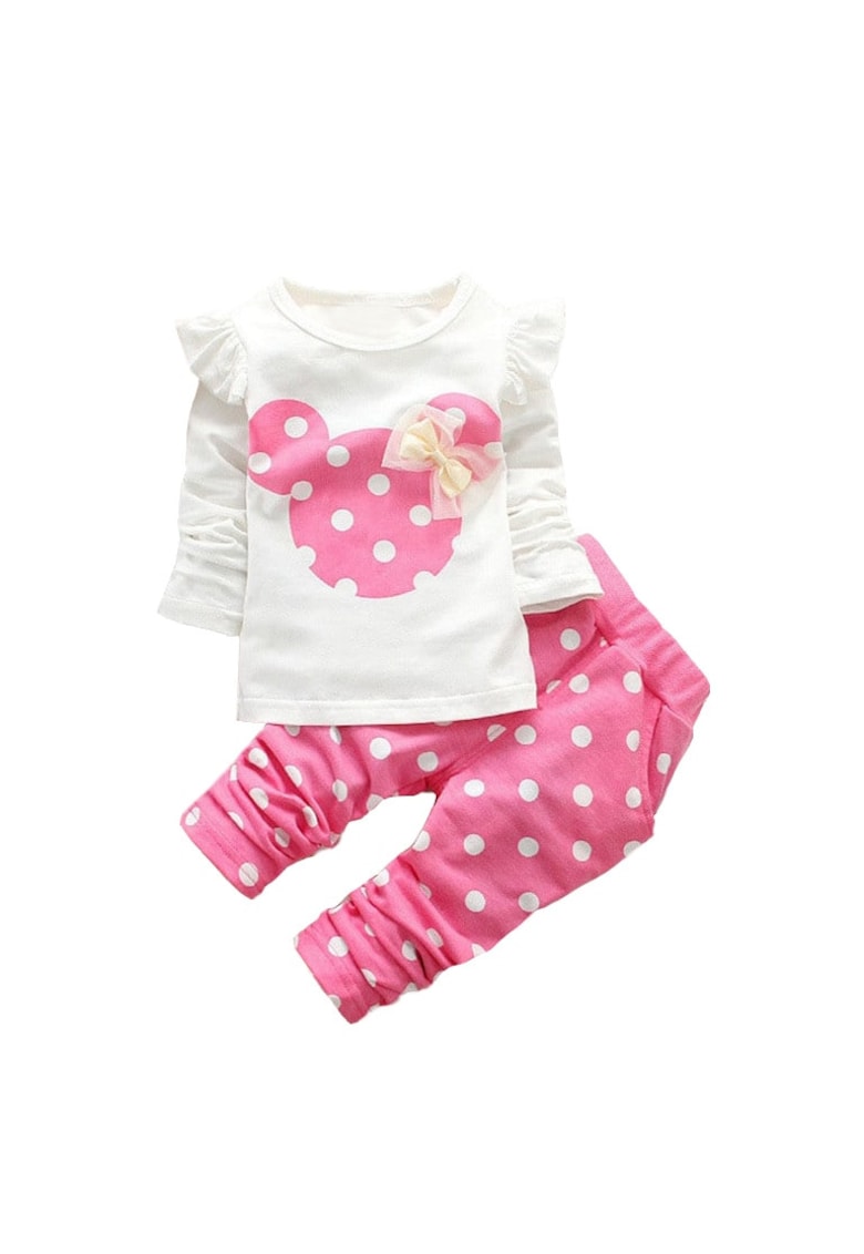 Комплект от 2 части - на точки - за момичета Nannie