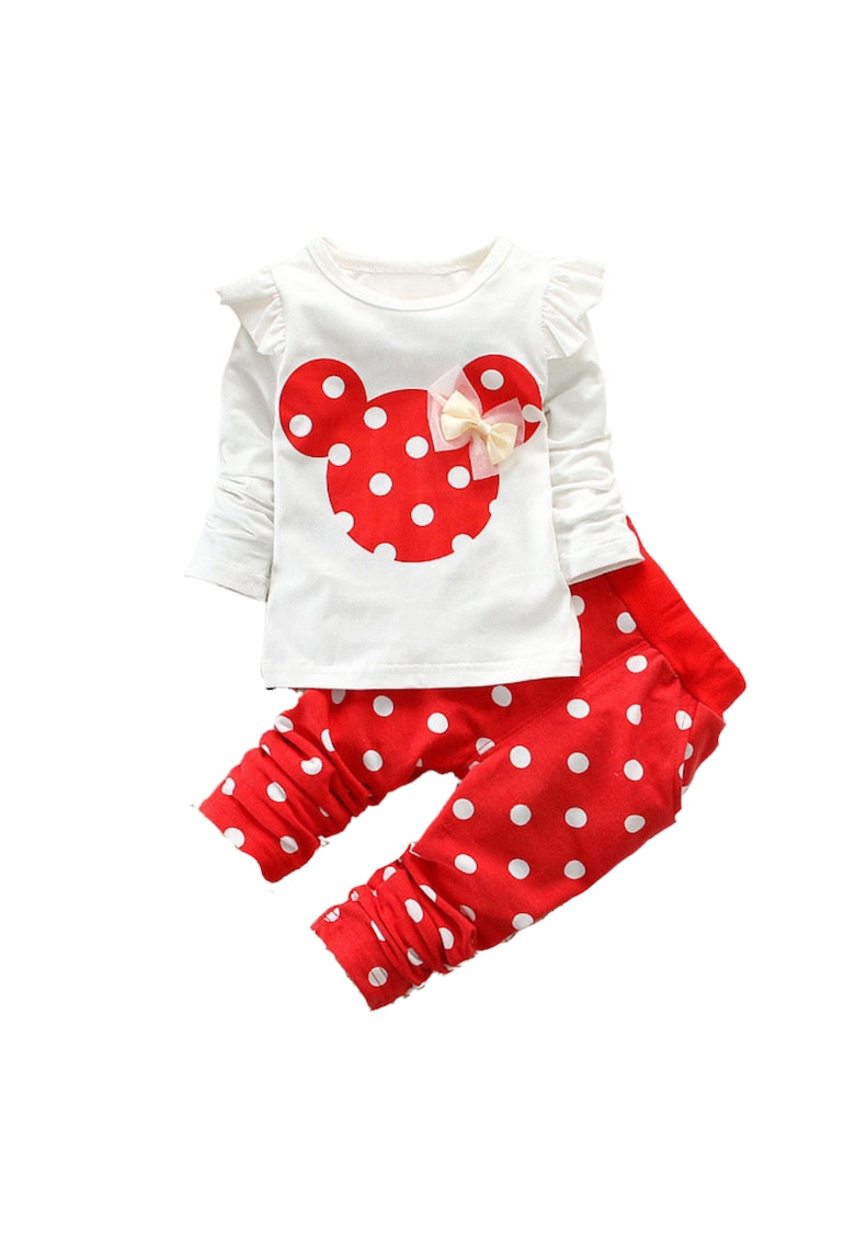 Костюмирани панталони за момичета на червени точки OEM Nannie