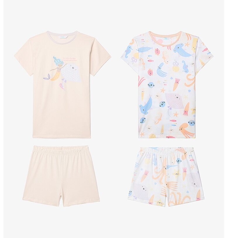 Къса памучна пижама - 2 чифта Penti