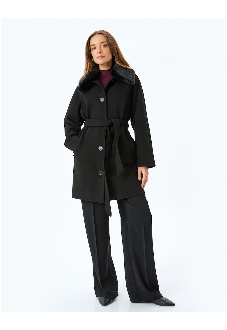 Късо палто с еко пух KOTON