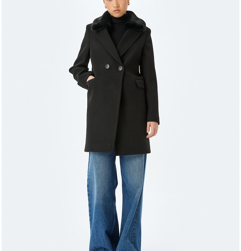 Късо палто с еко пух KOTON