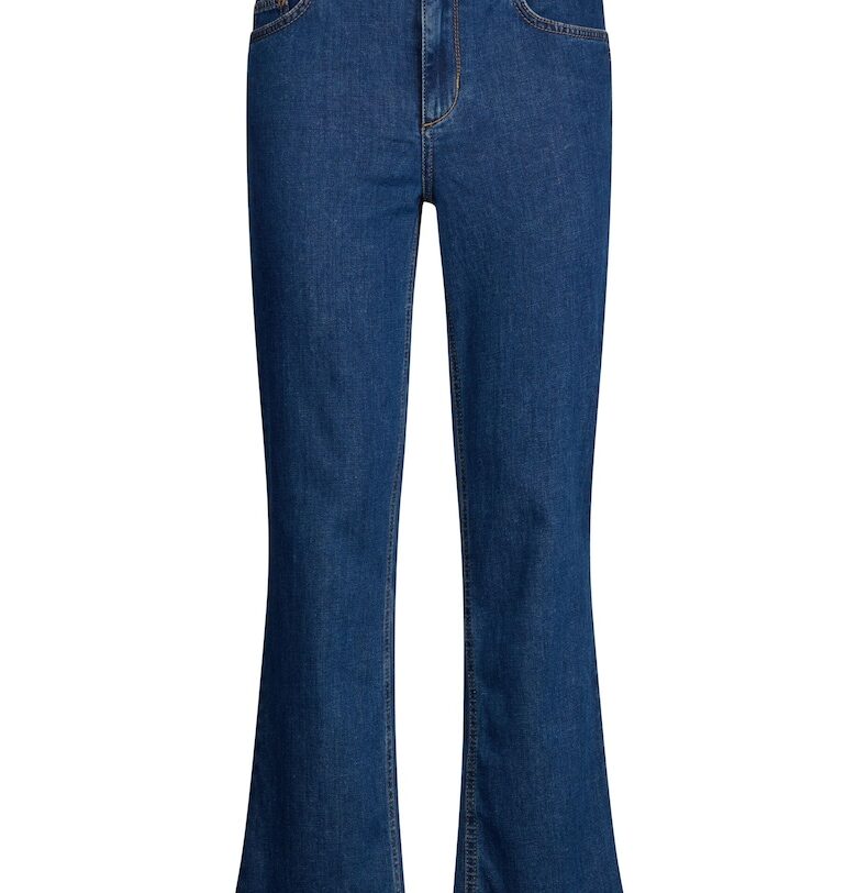 Леко разкроени дънки с декоративни камъни Liu Jo