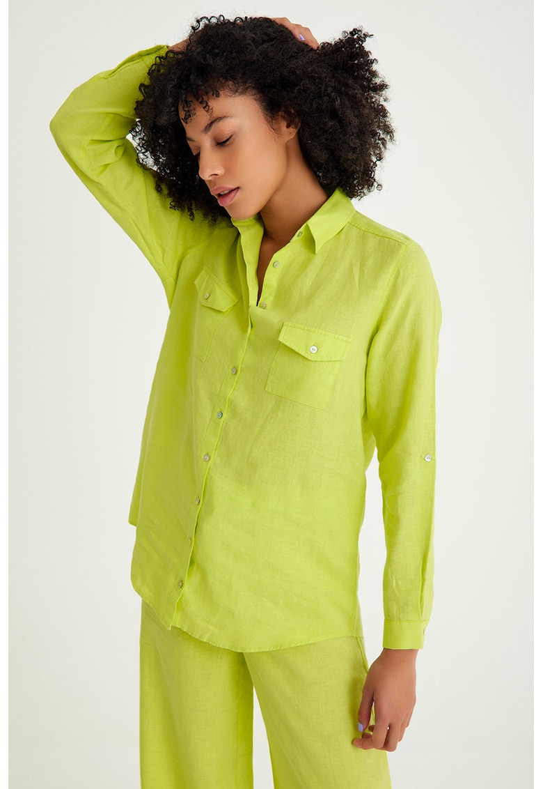 Ленена риза с джобове Just Like You