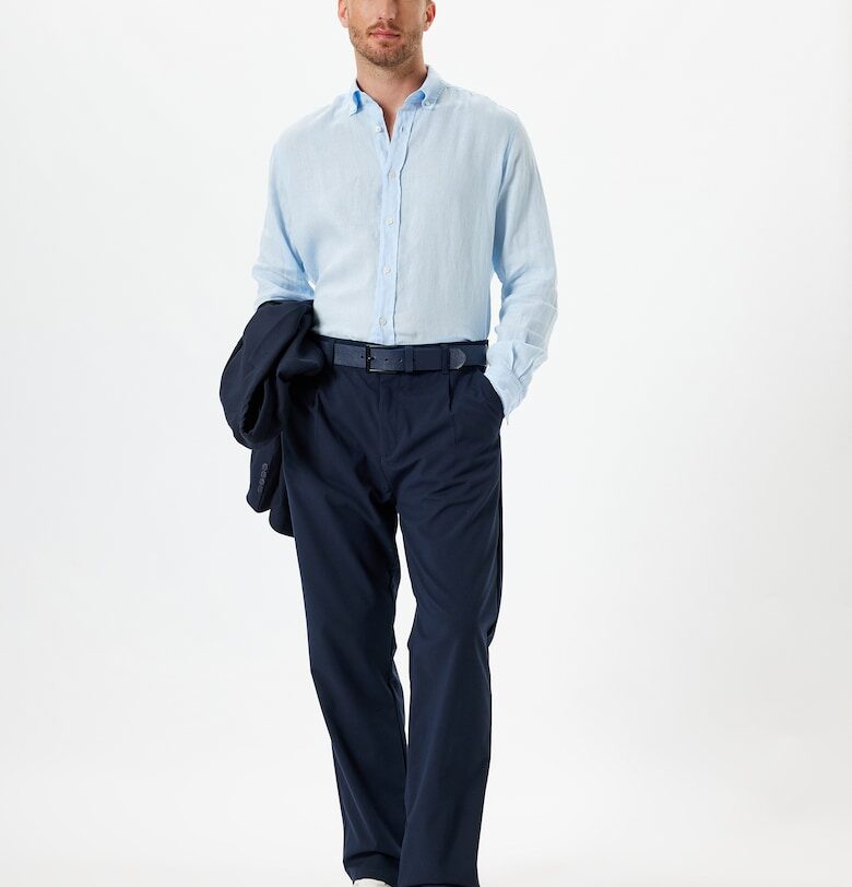 Ленена риза с дълги ръкави KOTON