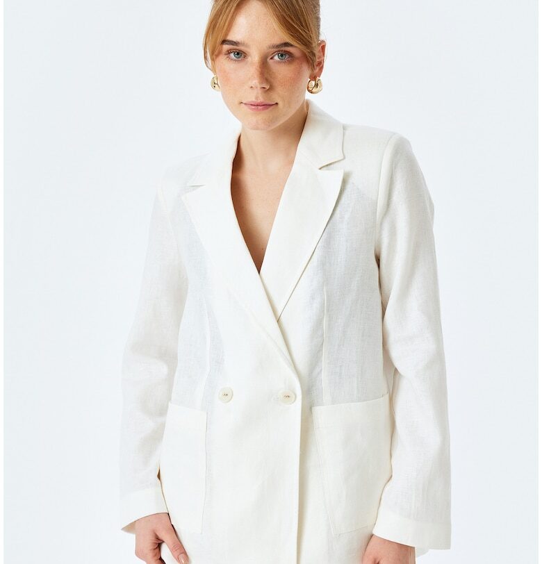 Ленено сако с двуредно закопчаване KOTON