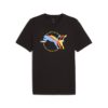 Мъжка тениска  тениска с лого на котка с много графики - 684826-01 - XS INTL - черно Puma