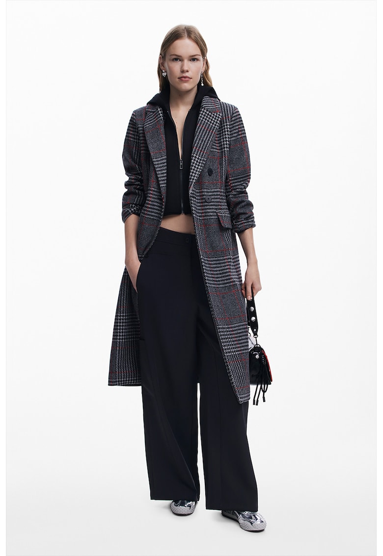 Палто с вълна и дизайн 2 в 1 DESIGUAL