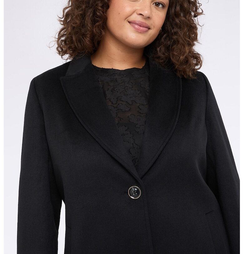 Палто с вълна с копчета Fiorella Rubino