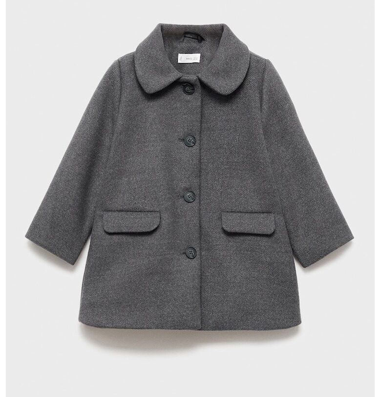 Палто с джобове с капаче Mango