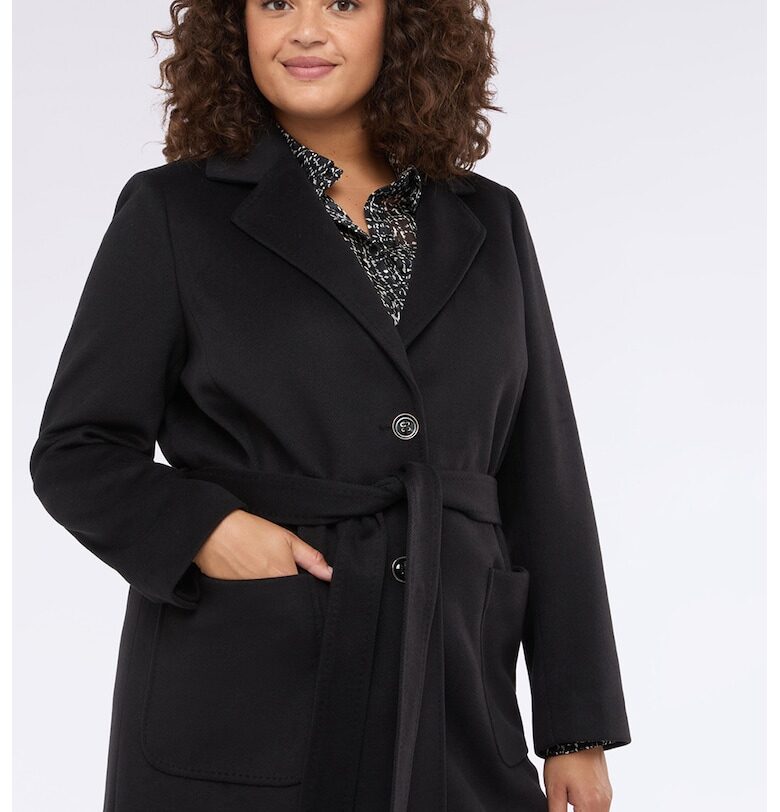 Палто с колан Fiorella Rubino