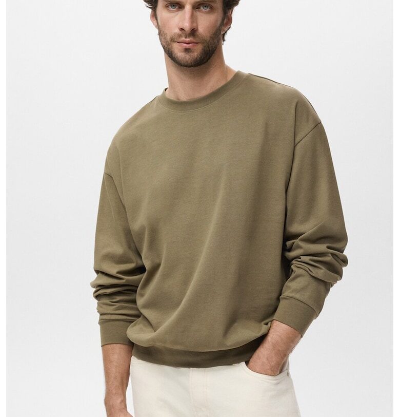 Памучен пуловер Mango