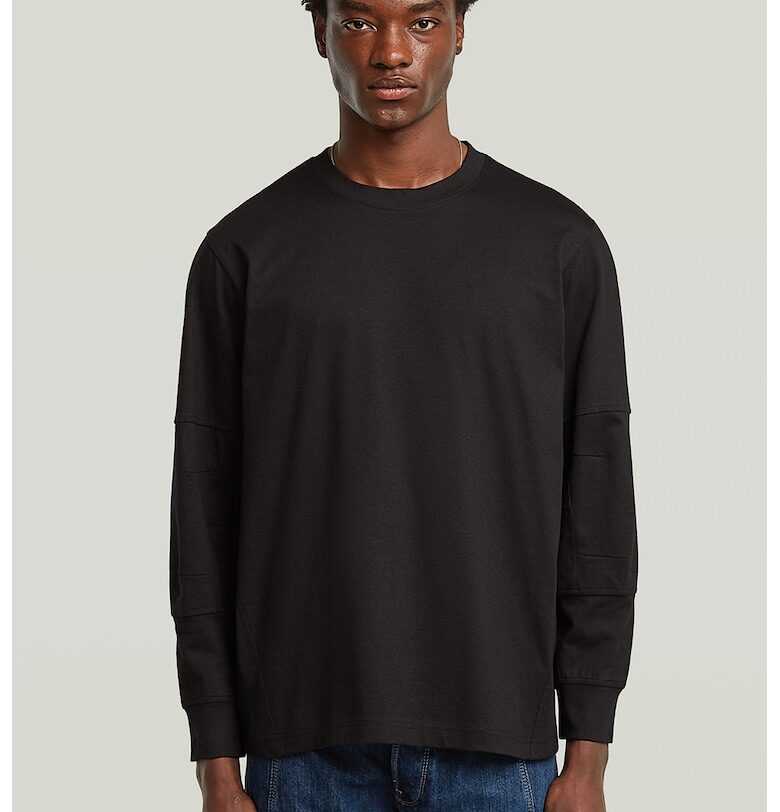 Памучен суитшърт с овално деколте G-STAR