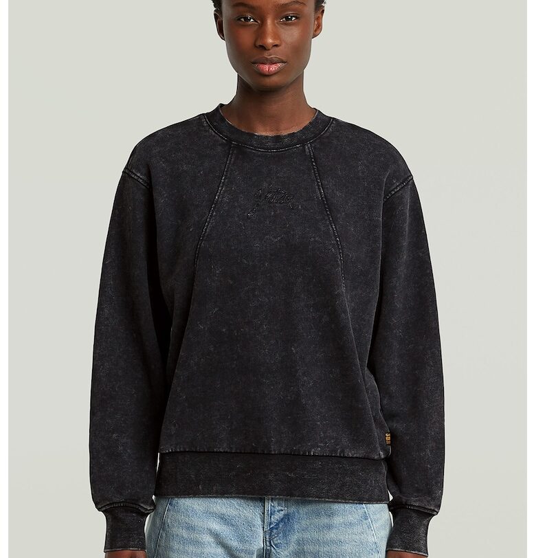 Памучен суитшърт със захабен ефект G-STAR