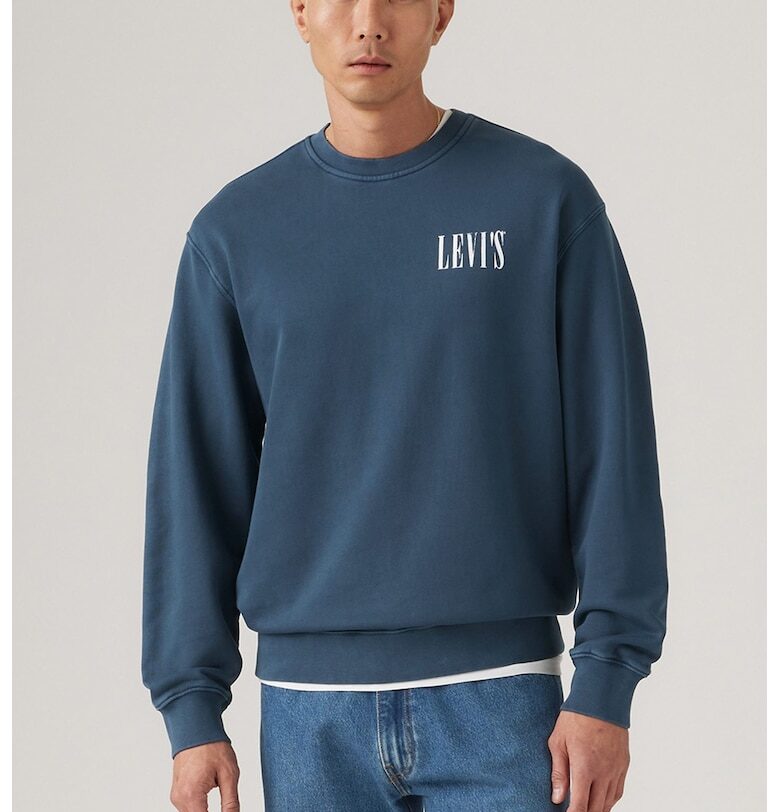 Памучен суитшърт със свободна кройка Levis