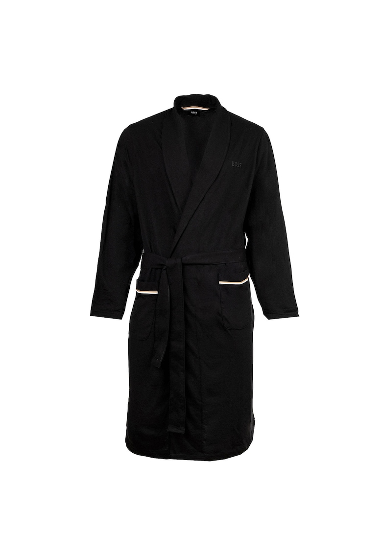 Памучен халат за баня с връзка BOSS