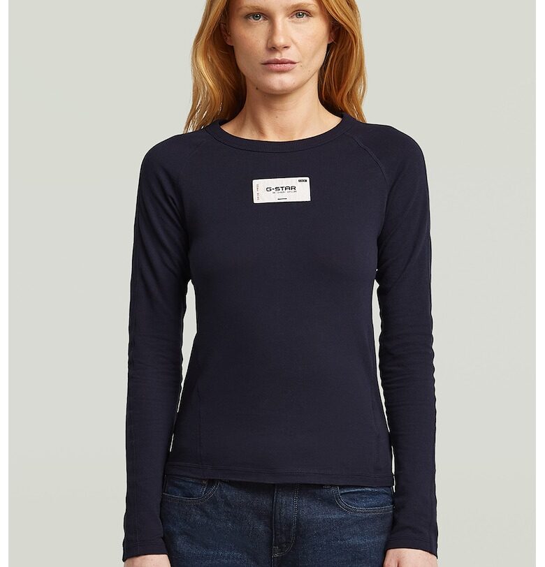 Памучна блуза с дълги ръкави G-STAR