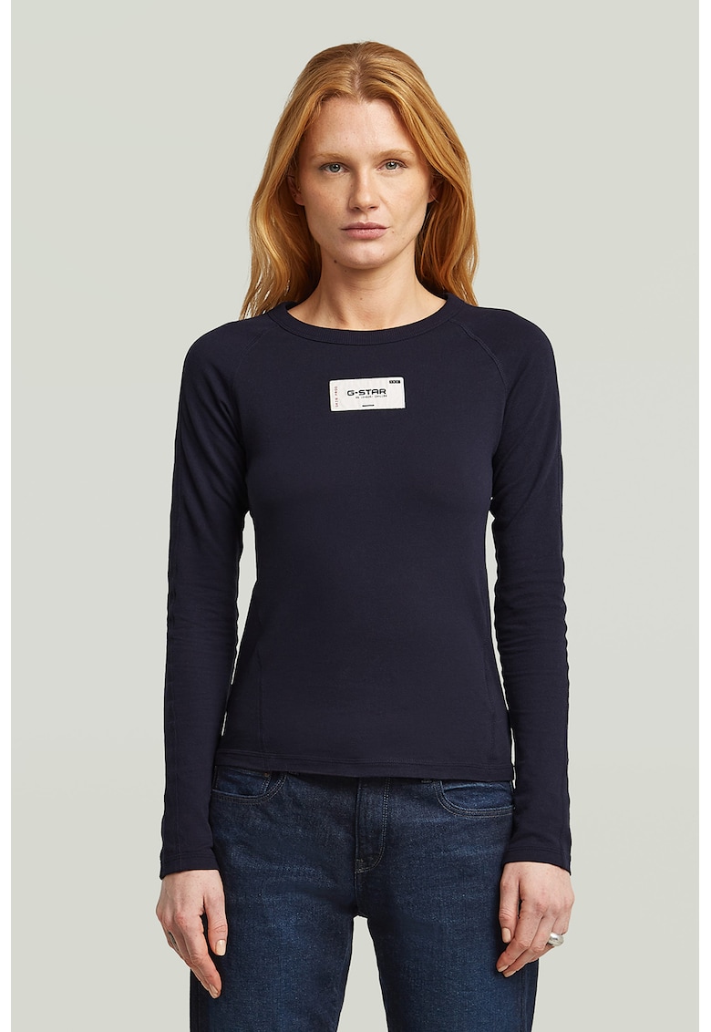 Памучна блуза с дълги ръкави G-STAR