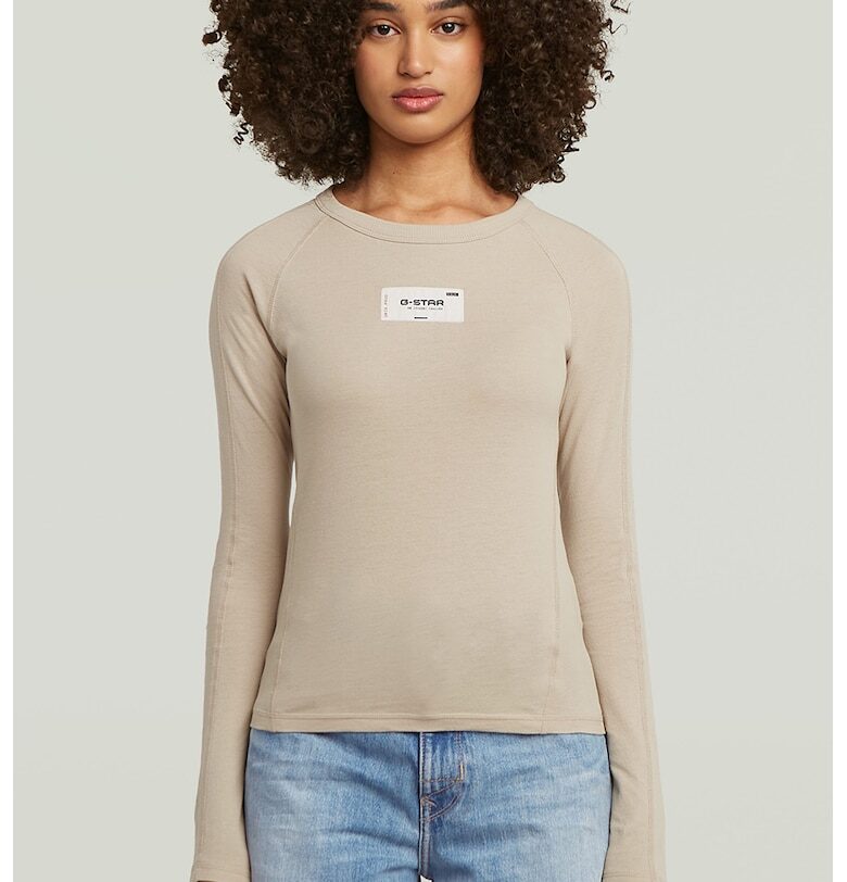 Памучна блуза с дълги ръкави G-STAR