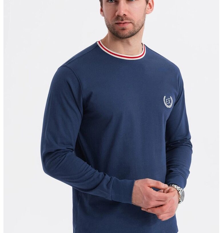 Памучна блуза с лого OMBRE