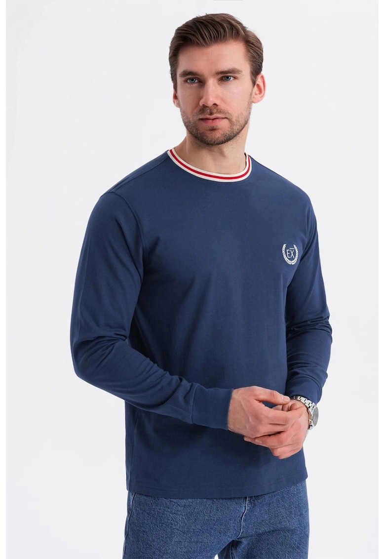 Памучна блуза с лого OMBRE