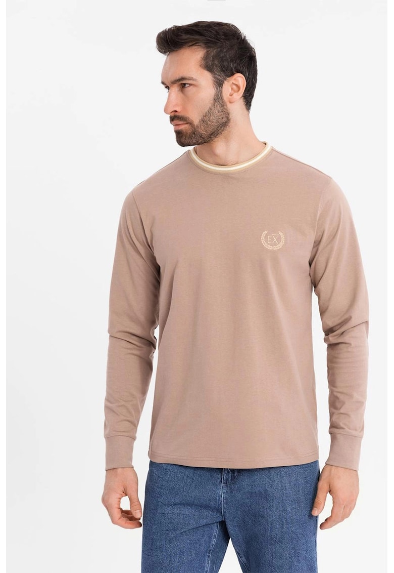 Памучна блуза с лого OMBRE