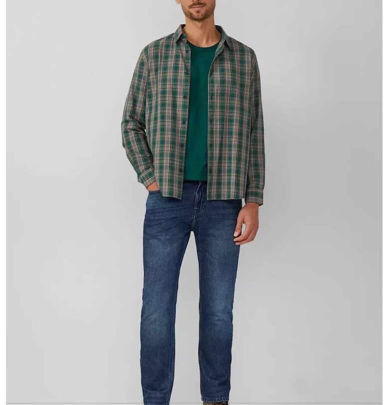 Памучна блуза с овално деколте sOliver