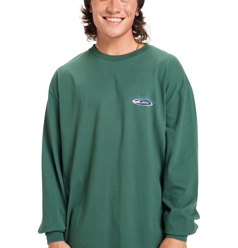 Памучна блуза с принт на гърба QUIKSILVER