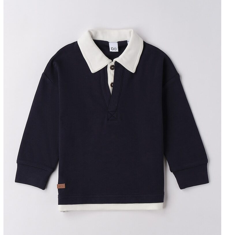 Памучна блуза с яка IDO