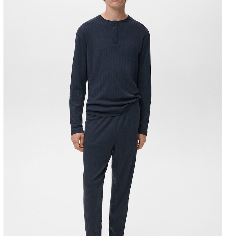 Памучна пижама с дълги ръкави Mango