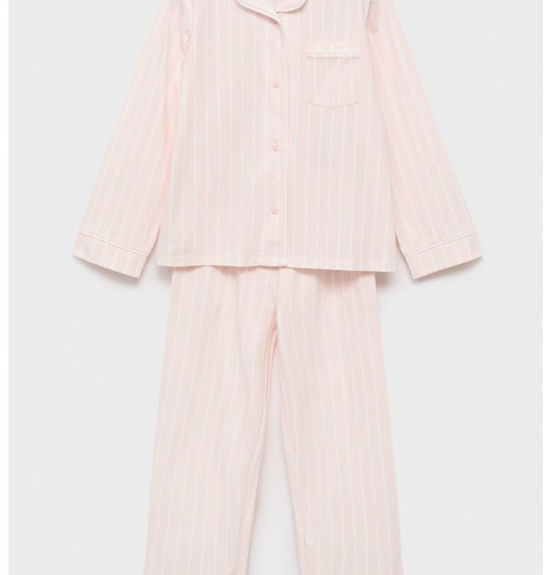 Памучна пижама с райе Mango