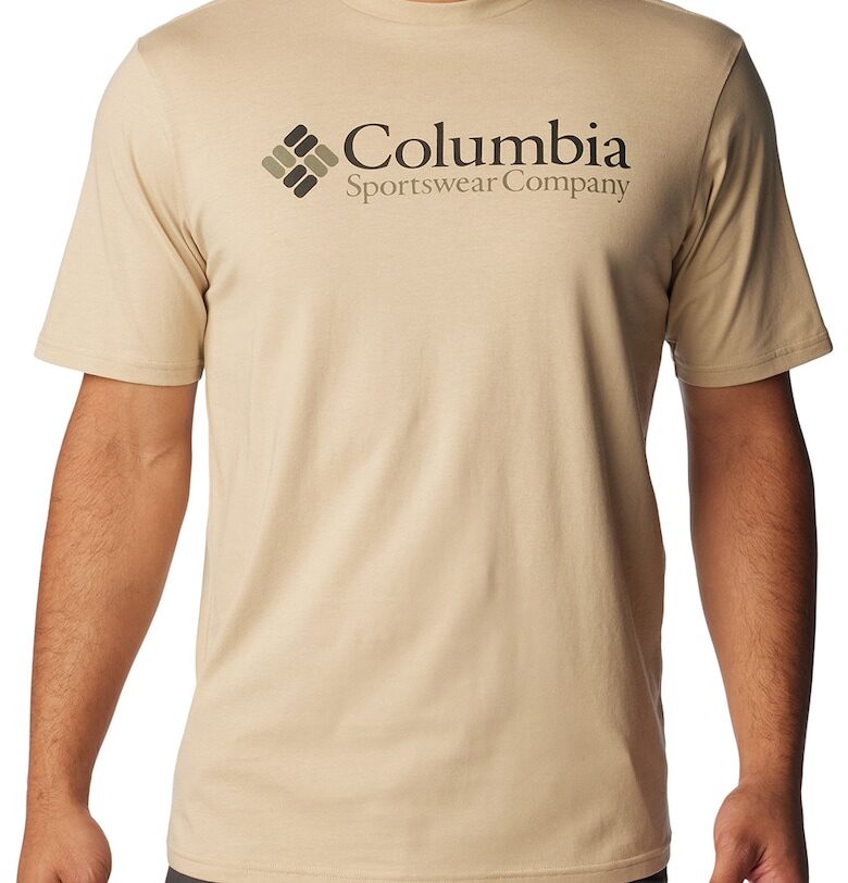 Памучна тениска CSC с овално деколте Columbia