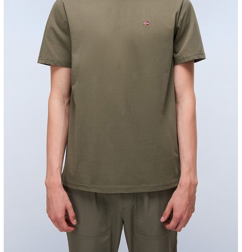 Памучна тениска Salis със стандартна кройка Napapijri