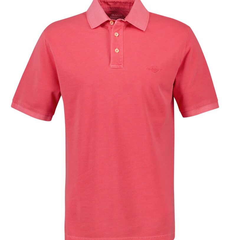 Памучна тениска Washer с яка Gant