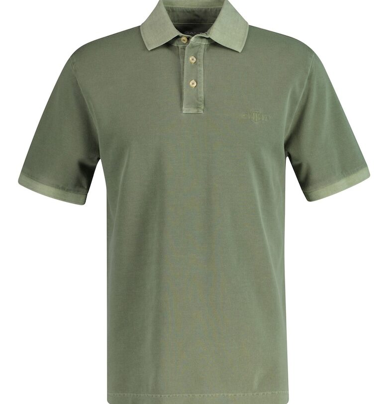 Памучна тениска Washer с яка Gant