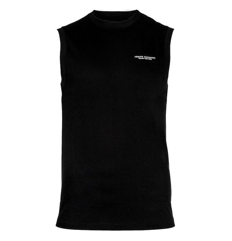 Памучна тениска без ръкави ARMANI EXCHANGE