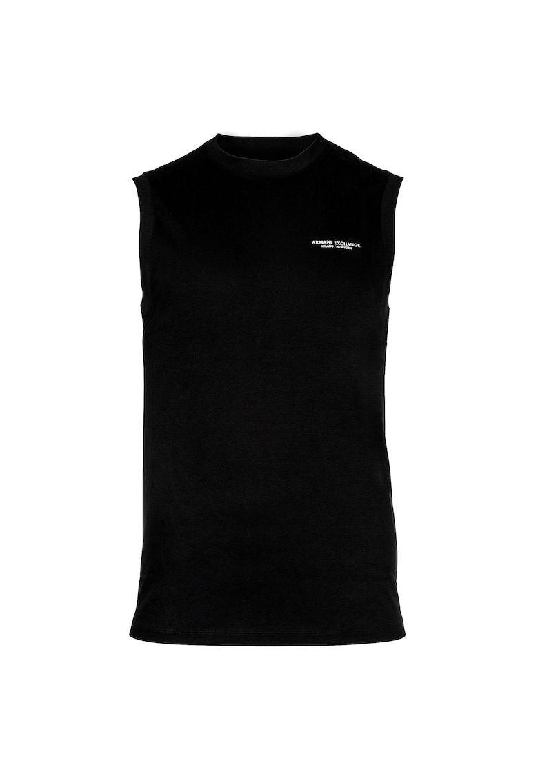 Памучна тениска без ръкави ARMANI EXCHANGE