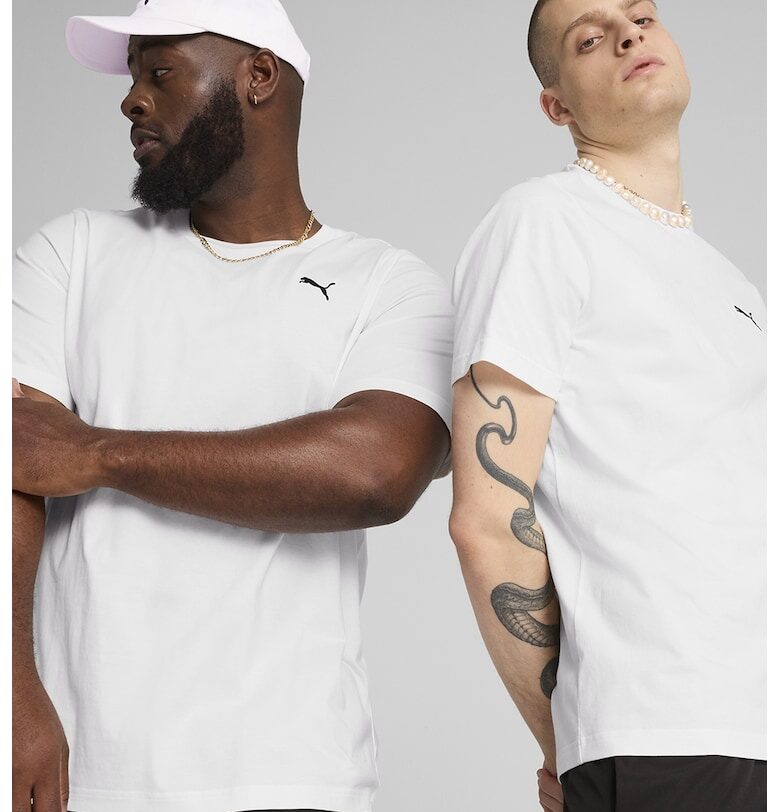 Памучна тениска с бродирано лого Puma