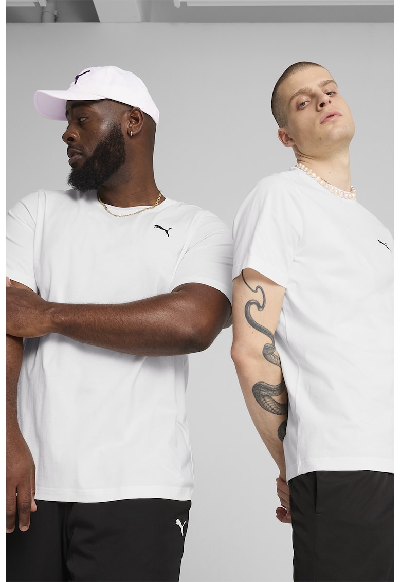 Памучна тениска с бродирано лого Puma