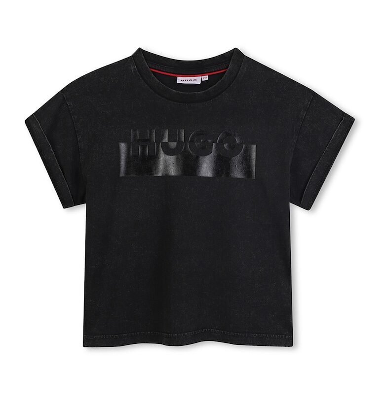 Памучна тениска с лого HUGO